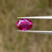 100% Purplish Red Sapphire Loose Oval Cut Gemstone For Charms Advanced Jewelry Making Materials DIY