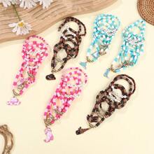 6pcs Set Western Cowgirl Themed Soft Clay Bracelets, Bohemian Style