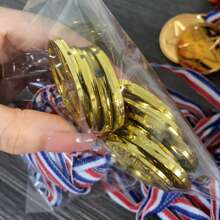 10 piezas de Medallas con forma de estrella de cobre, plata y oro, de material PP duradero, recuerdos para fiestas deportivas, adecuadas para escuela, premios de juegos, competiciones deportivas, recompensas, regalos de fiesta y decoraciones