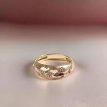 1 pièce Bague dôme étoile minimaliste audacieuse et élégante, cadeau d'anniversaire, pour toutes les occasions (sans boîte)