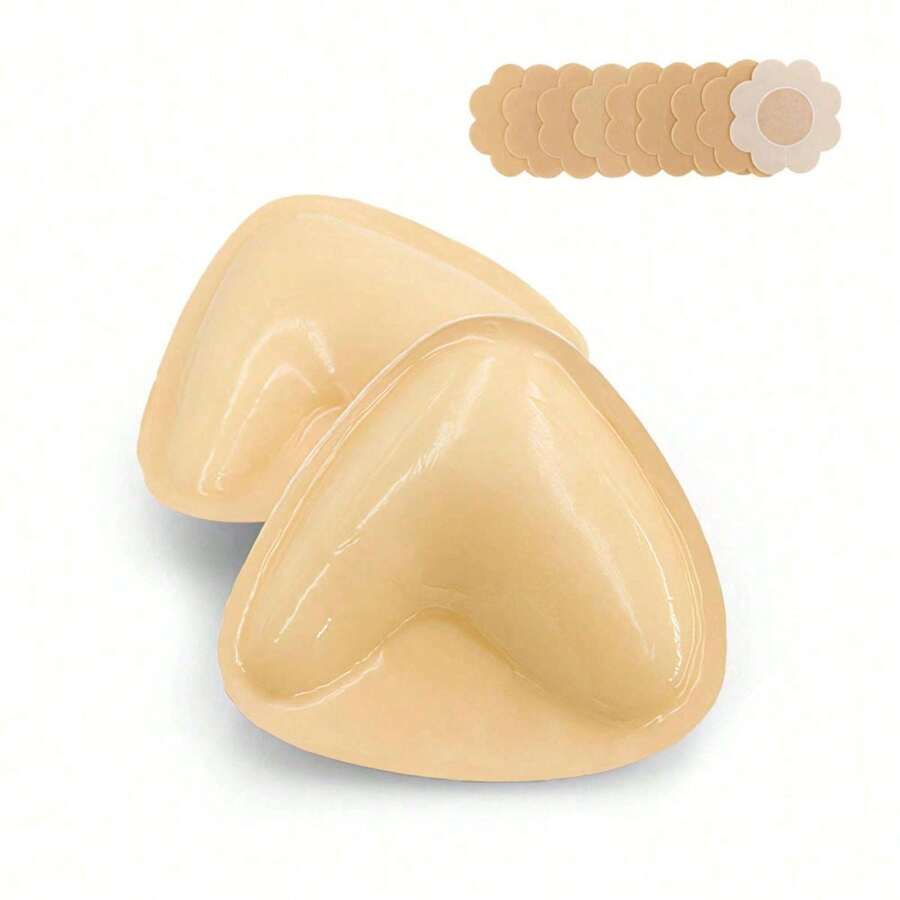 Boost Inserts 双面粘合垫 粘性比基尼衬垫 适用于运动胸罩泳衣