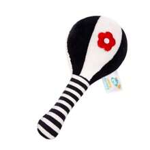 Black & White Infant Soft Rattle Toys, High Contrast Black And White Plush Mute Rattle Sarpint Shaker, Newborn Gift Suitable For 0-3-6 Month Baby