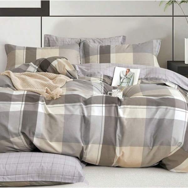 3 Stücke/Set 100% Baumwolle Bettbezug & Kissenbezug Set, geeignet für alle Jahreszeiten