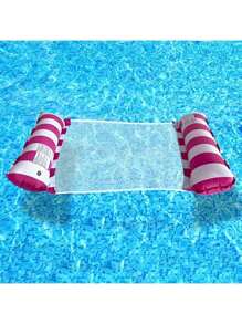 1 حزمة شاطئية نفاخة خارجية مع شباك قابلة للطي لها ظهر يستخدم للاستلقاء أو الطفو، كرسي أرجوحة طافية، سرير طافي، مرتبة نفاخة،كرسي طافي للماء، أريكة طافية، لوحة طافية مزدوجة الاستخدام، حلقة سباحة معقودة