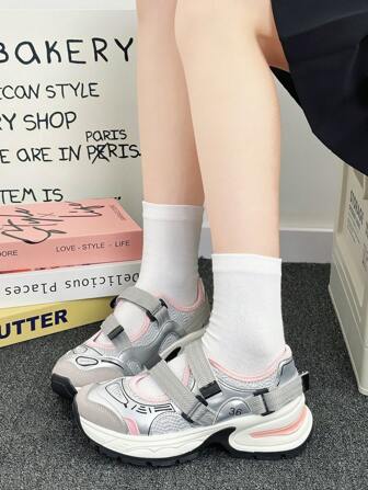 [Ready Stock] Women's Pink Casual Sports Sandals - High Quality, Durable, Cute Style, Fashionable Casual, Non-Slip Sole, Suitable For Indoor & Outdoor, Back To School Gift, Student