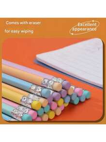 100/30/10/1pc Pencils In A Pack, Pink Wedding Hb Pencils, Graphite Pencil Set With Eraser, Suitable For School Drawing, Sketching, Bridal Baby Shower, New Year And Valentine's Day Gifts. Must-Have Stationery For Back To School Season