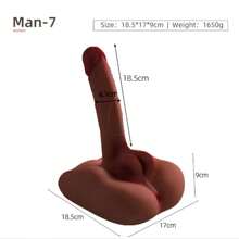 Realistic Male Sex Doll, Female Hands-Free Masturbator, Black Giant Dildo, Gay Sex Toy, Male Anal Masturbator, Female Adult Sex Toy, Real-Life Size Torso, Female Masturbator, Silicone Large Penis 8.69 Pounds (Excluding Clothes)