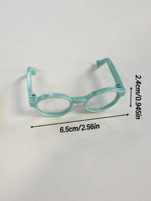 1 Peça Figura de Óculos de Plástico Macaron (Apenas os Óculos), Adequado para Decorar Várias Bonecas