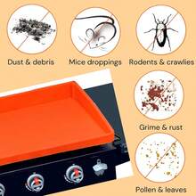28 Inch  Silicone Griddle Mat For Blackstone Grill, Upgraded Full-Edge Griddle Cover, Protect Griddle From Dirt And Rust (Does Not Fit 28" XL) - Orange - View 6