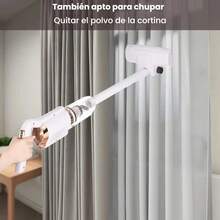 Aspiradora de automóviles, aspiradora de mano pequeña, aspiradora inalámbrica potente, accesorios de cepillos múltiples, diseño portátil y silencioso, adecuado para casas y automóviles - Blanco - Ver 3