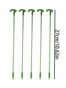 3/5/10 件植物支架，花盆支架，植物支撑杆 - 綠色 - 查看 13