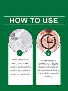 1 Confezione da 100g di Polvere Detergente per Piedi, Polvere Deodorante per Scarpe, Deodorante, Deodorizzante per Scarpe, Rimuove Odore dalle Scarpe, Mantiene le Scarpe Asciutte, Polvere Detergente per la Cura Quotidiana delle Scarpe