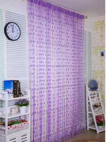 闪亮的银色调窗帘，闪亮的银线窗帘，奢华闪亮的丝绸窗帘，闪亮的流苏天花板悬挂装饰，采用线性隔断设计，优雅的婚礼背景，柔软的垂坠，房间和家居装饰，易于安装