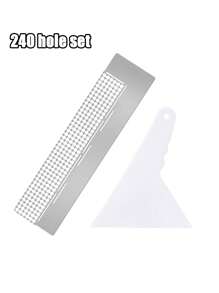 2/6 Pieces Diamond Drawing Ruler Stainless Steel Diamond Mesh Ruler 5D Diamond Drawing Ruler Tool DIY Drawing Ruler Belt 1020 240 520 Blank Mesh Diamond Painting Repair Tool Suitable For DIY Art Crafts