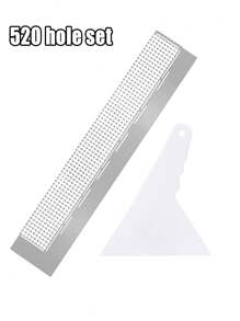 2/6 Pieces Diamond Drawing Ruler Stainless Steel Diamond Mesh Ruler 5D Diamond Drawing Ruler Tool DIY Drawing Ruler Belt 1020 240 520 Blank Mesh Diamond Painting Repair Tool Suitable For DIY Art Crafts