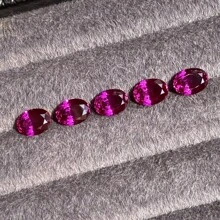 100% Purplish Red Sapphire Loose Oval Cut Gemstone For Charms Advanced Jewelry Making Materials DIY