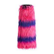 Women Knitted Leg Warmers, Knee High Preppy Style Ribbed Leg Warmers For Teen Girls - Purple Rose Red - View 7