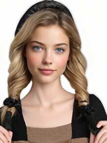 12pcs Satin No Heat Curling Rods Set - Heatless Curling For Soft Waves & Frizz-Free Styling, No Heat Curlers For Sleeping, Jumbo Curler Heads With Soft Bristle Brush, Teasing Comb, Rat Tail Comb & Duck Bill Clips, Hair Styling Kit, Hair Tool Kit, Hairstyling Set, School Stuff, Curly Hair Tools
