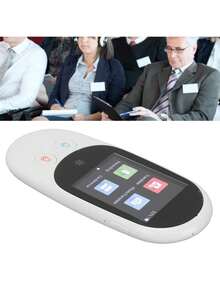 Dispositivo portátil de traducción de voz inteligente 2.4in pantalla táctil traducción bidireccional en tiempo real - Blanco - Ver 10