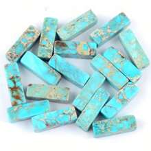 28 piezas/4x13mm Cuentas de piedra natural, cuentas cilíndricas columna y largas de tubo, cuentas de turquesa de sedimento marino para hacer joyas DIY, pulseras y collares hechos a mano, suministros artesanales, regalo para mujeres, materiales de abalorios de estilo bohemio, cuentas de piedras preciosas curativas, accesorios para fiestas de playa de verano, componentes de joyería nupcial y de boda