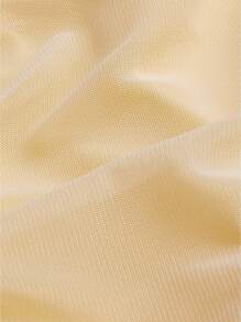 Vestido largo ajustado de cuello en V para mujer, vestido de punto con detalle fruncido de unicolor elegante, crema amarillo