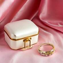 1 pièce Bague dôme étoile minimaliste audacieuse et élégante, cadeau d'anniversaire, pour toutes les occasions (sans boîte)