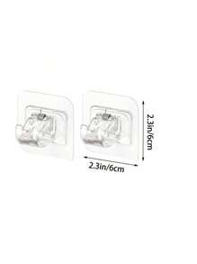 2Pcs Curtain Rod Bracket Without Drilling, Self-Adhesive Curtain Rod Bracket Without Nails Adjustable Curtain Rod Hook Bathroom Curtain Coat Hanger Kitchen Bathroom Hotel