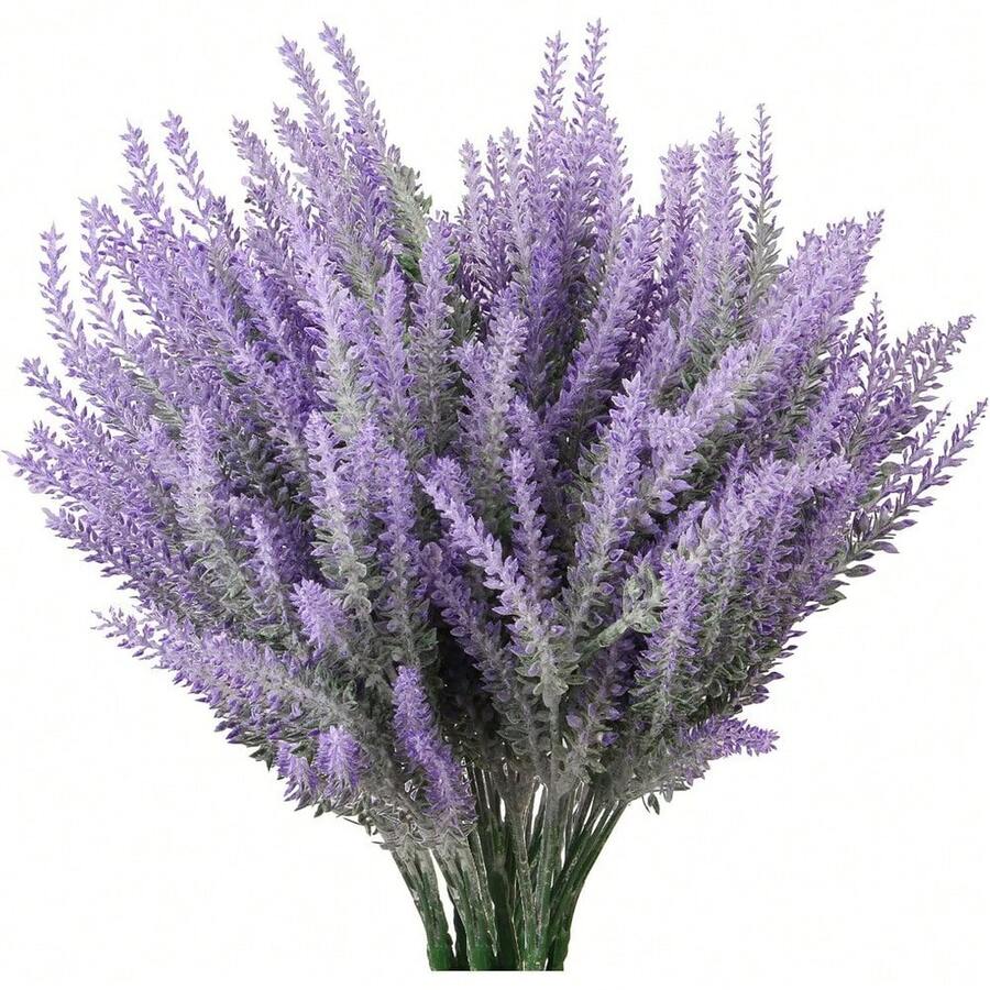 12 ramos de flores artificiales de lavanda, de color morado, para boda - 1 - Ver 1