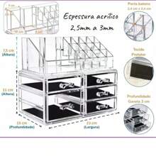 Acrylic Cosmetic Organizer 4/5 Drawers Makeup