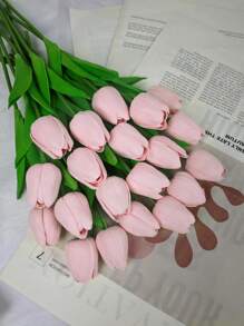 Artificial Tulip Flowers Decor For Home, Minimalist INS Style Decoration For Living Room, Bedroom, Suitable For Home, Wedding, Holiday Decoration, Valentine's Day, Gift Gifts Birthday Graduation