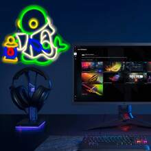 Luce decorativa a LED al neon di Tonibel, alimentata a USB, con luminosità e colore regolabili, montata a parete, adatta per camera da letto, sala giochi, club, bar e altri ambienti