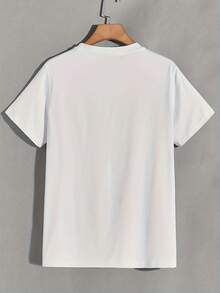 Camiseta Divertida para Hombre, Estampado de Meme de Pollo " What Chicken Butt", 100% Algodón, Cuello Redondo, Manga Corta, Ideal para Verano y Ropa Casual, Perfecta para Amantes de los Memes. - Blanco - Ver 2