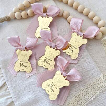 Teddy Bear Tag, Teddy Bear Acrylic Mirror Custom Tag, Personalized Gift Tags, Wedding Acrylic Name Tag, Baptism Name Tag, Name Tags For Favors,Multi-Functional, Ornamental,Reusable,Exquisite,Stylish,High-Quality,Colorful,Modern,Custom,Personalized,Unique,Ideal Gifts For Him,Ideal Gifts For Her,Boyfriend,Dad,Girlfriend,Mom,Family,Friends,Tea Room,Home,Garden,Office,For Anniversaries,For Valentine's Day,For Mother's Day,For Birthdays,For Father's Day,For Graduation,For Weddings,For Housewarming