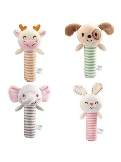 Infant Comfort Rattle 0-3 Years Old Handbell Soft Grasping Ball Toys Cloth Sounding Plush Toy Bed Bell Educational Baby Stick,Baby Rattle Toy,Plushy Dog Bed,3 Months Baby Toys,8 Month Old Toys,Toy Baby Bed,Soft Baby Toy