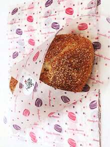 50 piezas de hojas de papel encerado premium impermeables, ideales para picnics de comida, envoltorios a prueba de grasa para pan, sándwiches, hamburguesas, papas fritas, herramientas de papel antiadherente para hornear, perfecto para boda, fiesta, utensilios de cocina (color y estilo al azar) - Rosa - Ver 7