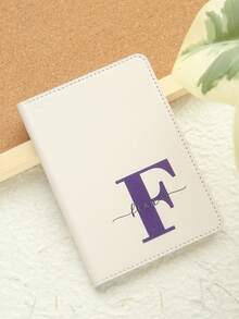 Takeoak 1 Stück personalisierter Namens- & Initialen-Passcover, schicker personalisierter Monogramm-Passhalter, bunte personalisierte Initialen-Dokumentenkartenhalter, einzigartiges Reisegeschenk, Geburtstags-, Hochzeits-, Braut-, Freundschaftsgeschenk, Schulmaterial, Schulgeschenk, für Büro, Lehrergeschenke, für Universität, für Kollegen, für Studentenwohnheime, für Lehrer, für Jungen und Mädchen, großes Fassungsvermögen