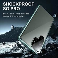 Anti-Peeping Phone Case For Samsung Galaxy S22/S23/S24/S25 Series (Plus/Ultra) – 360° Privacy Tempered Glass Magnetic Adsorption Metal Bumper – Anti-Spy Screen – Black, Silver, Purple, Green, Blue, Red, Gold – Perfect Birthday Gift