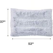 Best Friends By Sheri 4-In-1 Orthopedic Dog Nap, Medium Dog Bed Elevated Beds, Crates, And Furniture, Washable Shag Cover,-Resistant Bottom, Taupe, 27x36