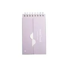 1 pezzo/ (1+4) Set Diario creativo con parole a curva di memoria, strumento di apprendimento vocaboli per studenti con panello parole, taccuino piccolo portatile, doppia copertina, carta spessa senza sbavature, blocco notes tascabile, planner, diario