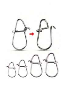 GOTURE 100 Peças/Pacote Goture Acessórios de Pesca de Aço Inoxidável para Uso Externo, Âncora, Engrenagem de Pesca com Várias Opções de Tamanho, Adequado para Água Salgada e Água Doce