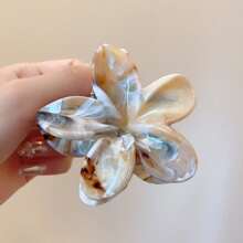 3pcs/1pc Women's Minimalist, Ombre Acrylic Flower Hair Claw Clips, Elegant Versatile Hair Accessories For Updo, Suitable For Holidays And Everyday Wear Flower Hair Clips Autumn Accessories Fall Winter For Vacation Outfits Woman - Multicolor - View 8