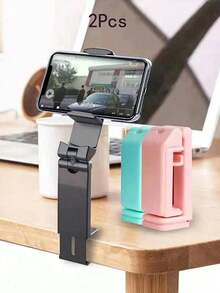 3/2/1pcs Airplane Phone Holder, Portable Travel Stand, Foldable Adjustable Rotatable Selfie Holder For Desk, Train Seat, Luggage, Kitchen Cabinet - Durable Plastic Structure, Compact Foldable Phone Hook, Universal Phone Holder For Phone, Travel, Home, Office