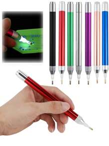 [Diamond Art] DIY 5D Diamant Pinsel Set - 7 Farben verfügbar, leuchtende Diamant Stifte, geeignet für Diamant Kunst, Diamant Stickerei und Mosaik Handwerkskunst, Handwerkszeug, Diamant Malzubehör (Batterie nicht enthalten)