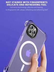 Mida Style Funda Compatible Con iPhone Transparente Tecnología Magnética Uso Rudo Brillos - Azul - Ver 6
