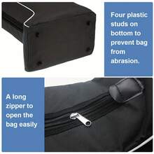 Horse Riding Boot Storage Bag, Hand-Carry Horse Boot Organizer, Equestrian Supplies Bag - Black - View 6