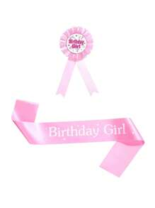 Children's Crown Headband, Brooches, Shoulder Strap, Birthday Party Decorations