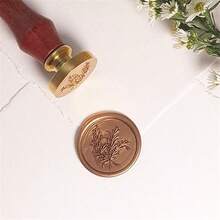 1 buah Stempel Segel Lilin Kustom - Stempel Segel Lilin dengan Gagang Kayu, Cocok untuk Kerajinan Tangan, Amplop, Kemasan Hadiah, Hadiah Wisuda, dan Undangan Pernikahan - Beraneka warna - View 10