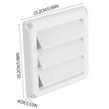 Cubierta de Ventilación de Secador de Aire Rejilla Persiana de Pared Repuestos Hogar Restaurante 4 - 6 pulgadas - Ver 8