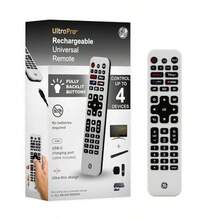 GE Rechargeable TV Remote Control Universal Remote Control Backlit Buttons  TV Remote Control Replacement For Smart TVs Apple TV  Roku Replacement Remote  TV 4Device 8098465hj - Bạc - Xem 1