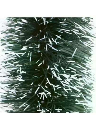 KIT 2 FESTÃO DE NATAL ENFEITE NATALINO VERDE NEVADO 16 CM X 2 M